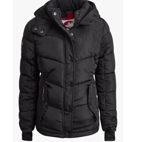 CANADA WEATHER GEAR Puffer Jacket - Quilted Heavyweight Puffer Parka Jacket - Picture 1 of 12